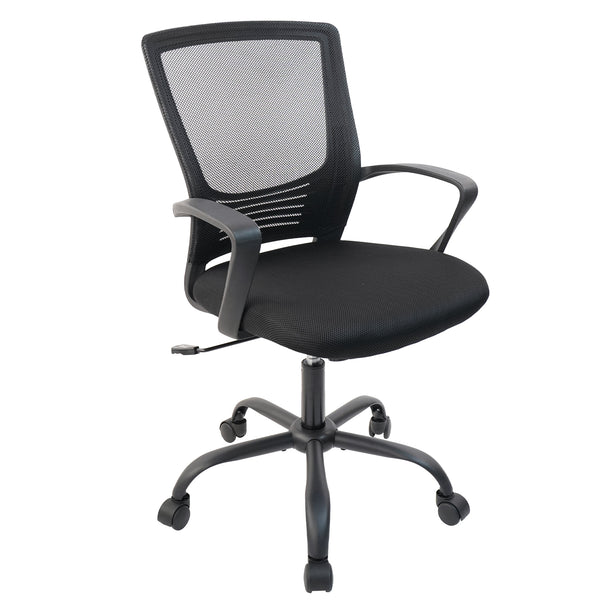 CLATINA Office Guest Chair with Lumbar Support and Mid Back Mesh Space –  FURNGO