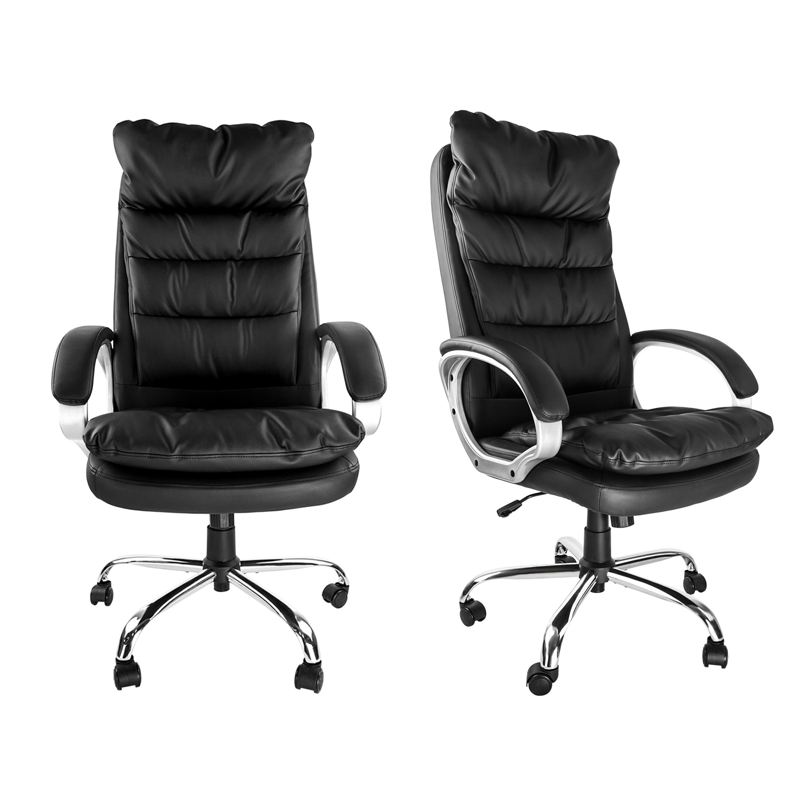 CLATINA Big & Tall 400lb Executive Office Chair, Leather Ergonomic Com –  FURNGO