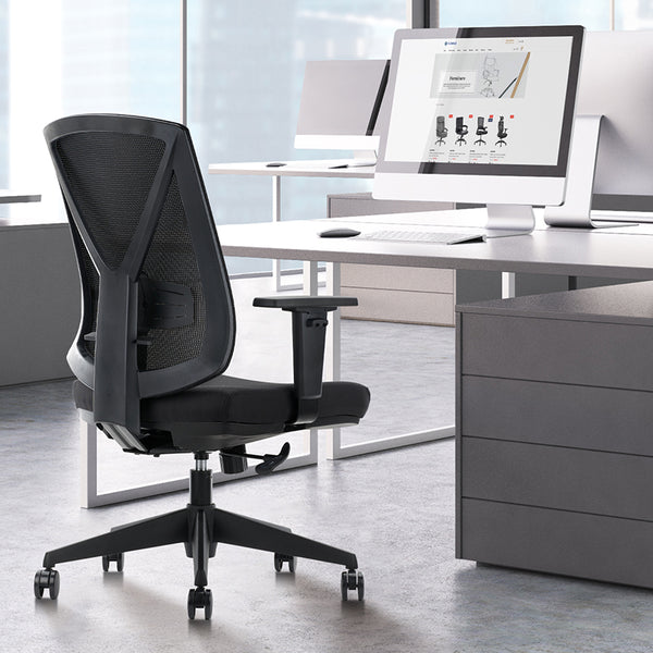 CLATINA Ergonomic Mesh Office Chair High Back Computer Desk Chair with –  FURNGO