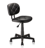 KLASIKA Round Rolling Stool with Adjustable Height and Pu Leather Backrest Swivel Stool Chair for Salon Tattoo Work Office Massage Black (1 Pack-New)