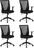 CLATINA Executive Mesh Heavy Duty Office Chairs High Back with Armrests Ergonomic Comfortable Seat Cushion 360 Swivel Rolling Wheels Computer Desk Chairs for Office,Home