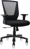 CLATINA Classic Executive Mesh Chair- 400lbs Ergonomic Big&High Office Chair Ergonomic Heavy-Duty Mesh Chair with Adjustable Armrests and Thickened Cushion for Home Office