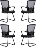 CLATINA Office Chair Ergonomic Rolling Computer Desk Chair with Lumbar Support, Mesh Swivel Executive Chairs with Armrest Wheels for Home Conference Room, Black