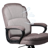 CLATINA Ergonomic Executive Cloth Office Chair with Upholstered Swivel Adjustable Height Thick Padding Headrest and Armrest for Home Office