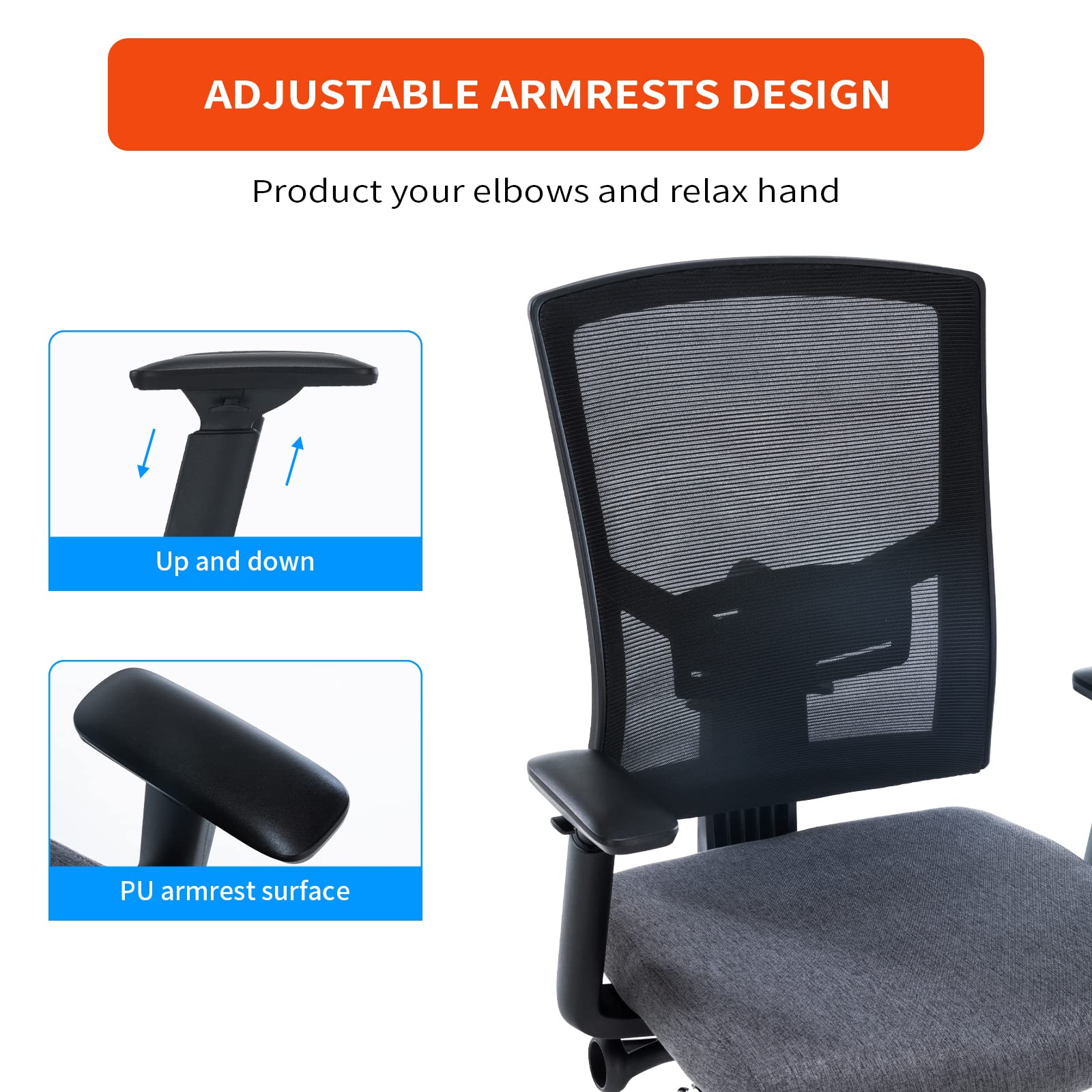 Lumbar Support Pillow for Office Chair - Designed ergonomically to