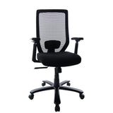 CLATINA Big and Tall Executive Chair Ergonomic with 400lbs High Capacity Adjustable Armrest and Breathable Mesh Back for Home Office Black BIFMA Certification No. 5.11 (1 Pack)