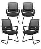 CLATINA Office Guest Chair with Lumbar Support and Mid Back Mesh Space Air Grid Series for Reception Conference Room