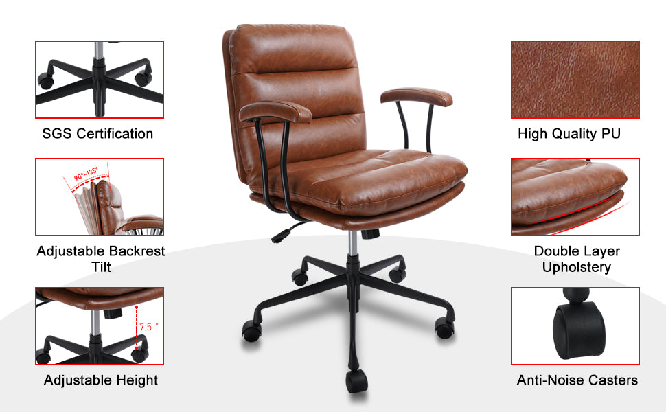 KLASIKA Office Computer Desk Chair High Back Adjustable Ergonomic