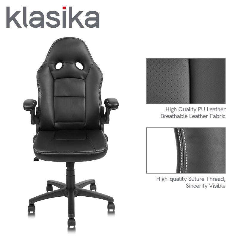 KLASIKA Ergonomic Home Office Desk Chair with Armrests and Casters,Dou –  FURNGO