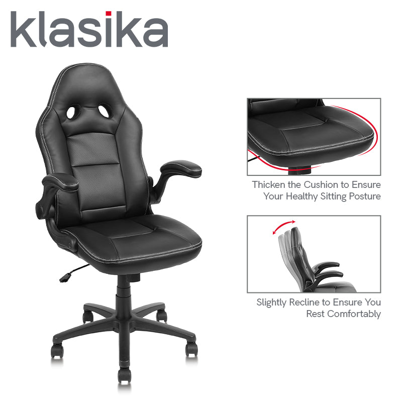 Gaming Chair for Adult Office Desk Chair Ergonomic Computer Chair with  Lumbar Support Armrest Adjustable Cheap Video Game Chairs Reclining Rolling