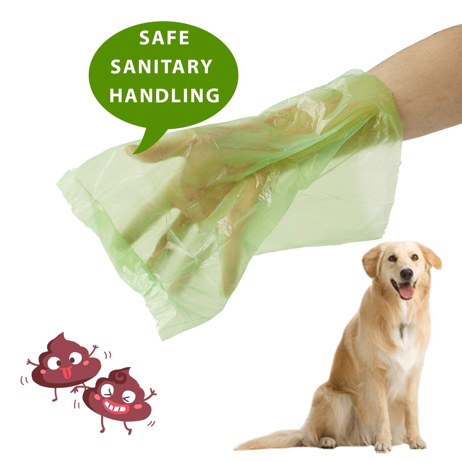 Thick Dog Poop Bags 100% Leak Proof, Biodegradable