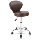 KLASIKA Drafting Chair Rolling Swivel Salon Stool with Back Support Foot Rest Adjustable Hydraulic for Office Massage Facial Spa Medical Tattoo Beauty Barber